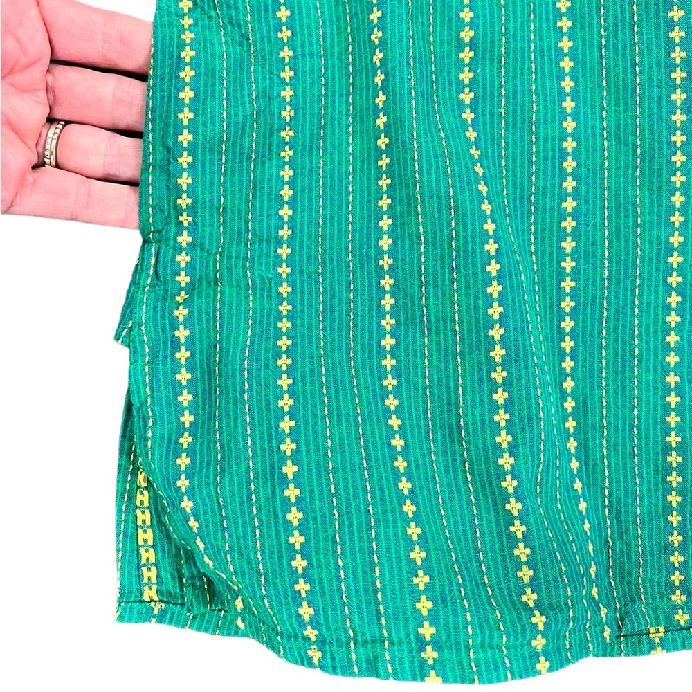 Fabindia • Kids Green Printed Kurta - Picture 5 of 8